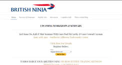 Desktop Screenshot of britishninja.com